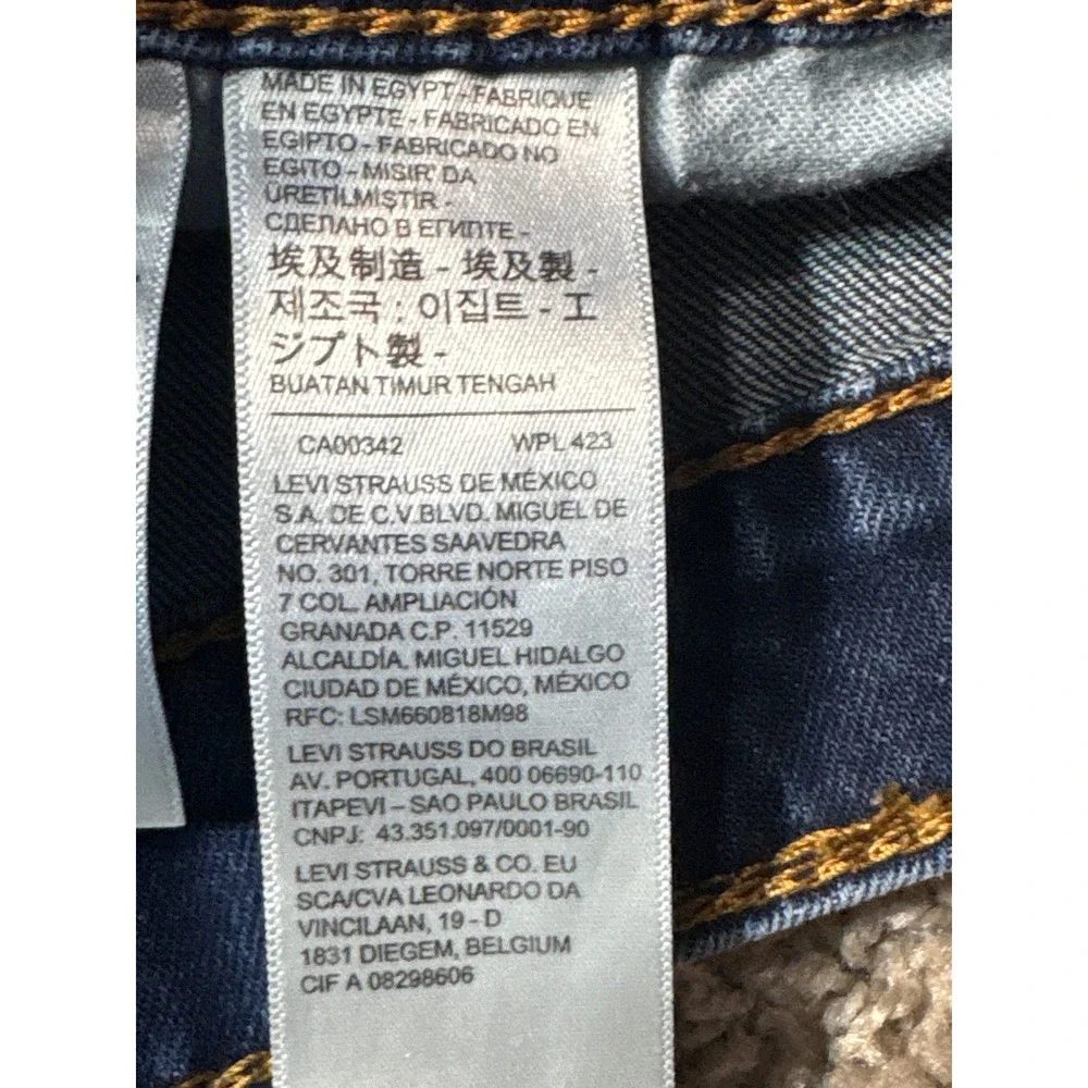 Levis 559 Relaxed Straight Jeans Mens 44x32 Medium Wash Blue Denim 00559-0461